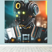 Robot 5 canvas afdrukken (Insitu (Houten vloer))
