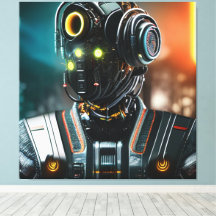 Robot 5 canvas afdrukken