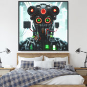Robot 5 canvas afdrukken (Insitu (Slaapkamer))