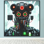 Robot 5 canvas afdrukken (Insitu (Houten vloer))