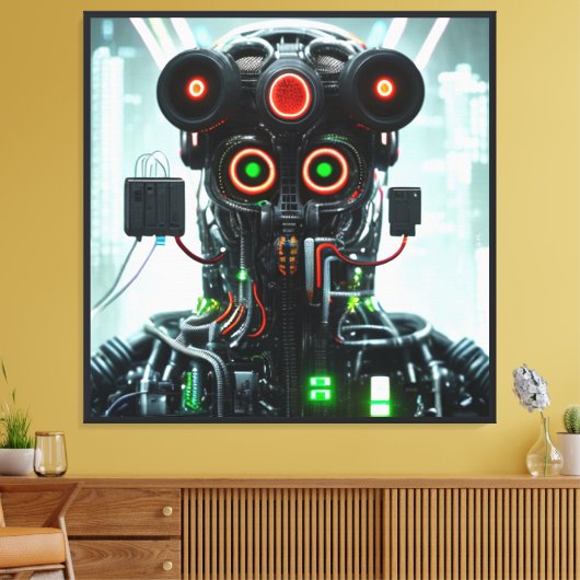 Robot 5 canvas afdrukken (Insitu (Woonkamer))