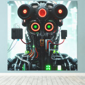 Robot 5 canvasprint canvas afdruk (Insitu (Houten vloer))