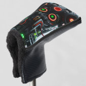 Robot 5 golfclub putter hoofddekking golfheadcover (3/4 voorkant)