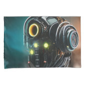 Robot 5 grijs standaard kussenslopen paar (Voorkant-Rechts)