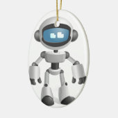 "Robot 5" Keramisch Ornament (Links)