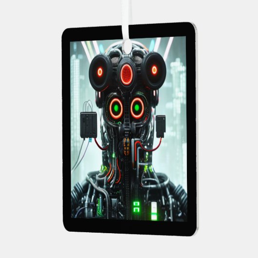 Robot 5 ornament met vierkante openingen (Voorkant links)