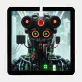 Robot 5 ornament met vierkante openingen (Achterkant)