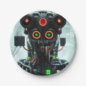 Robot 5 papieren borden papieren bordje (Voorkant)