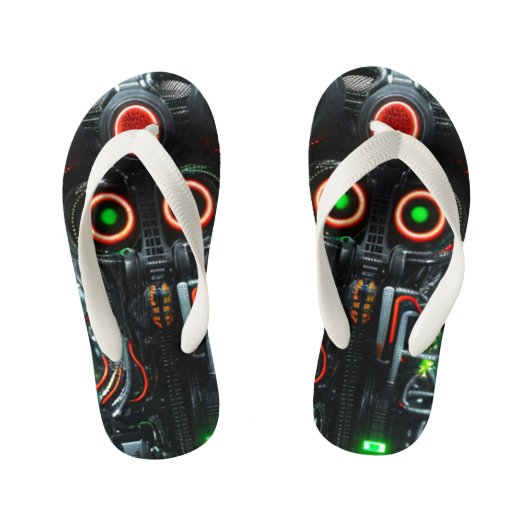 Robot 5 peuter teenslippers (Voetbed)