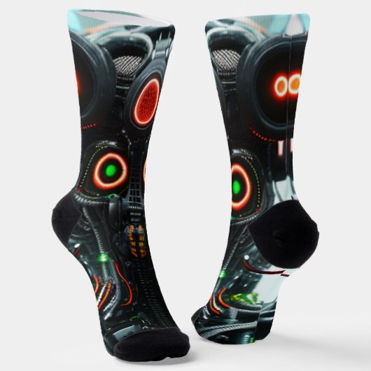 Robot 5 premium socks sokken (Gebogen)