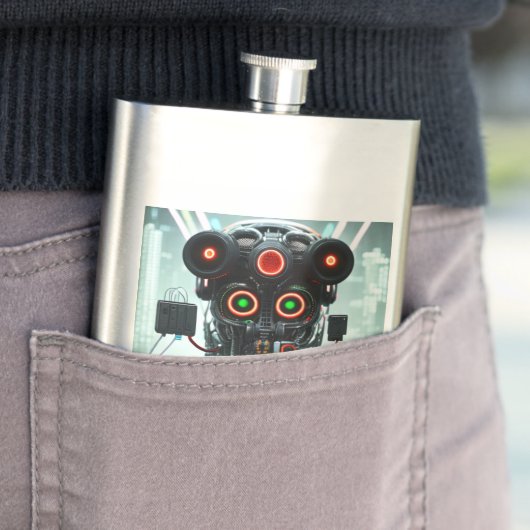 Robot 5 roestvrij stalen kolf flacon (Voorbeeld)