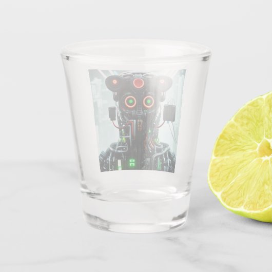 Robot 5 shot glas (Achterkant)