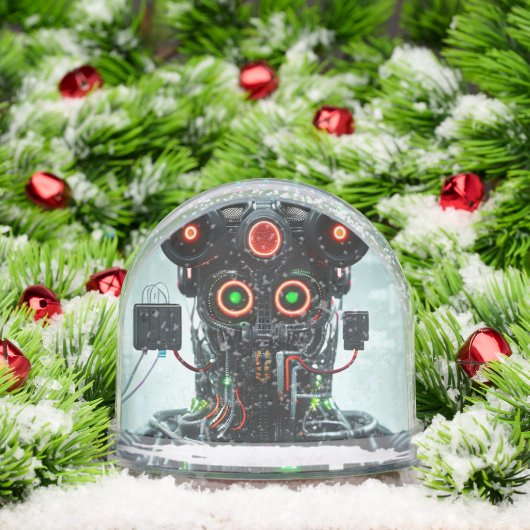 Robot 5 snow globe sneeuwbol (Kerstmis)