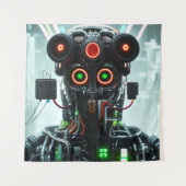 Robot 5 tapestry wandkleed (Voorkant)