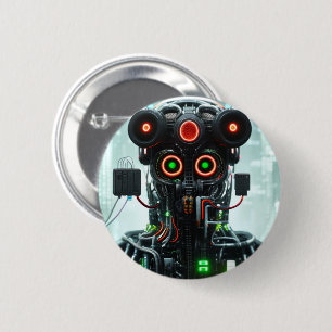 Robot 5-toets ronde button 5,7 cm
