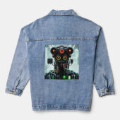 Robot 5 vrouwen denim jas jacket (Achterkant)