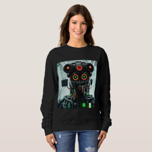 Robot 5 vrouwen zwart sweatshirt