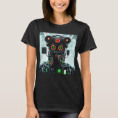 Robot 5 vrouwen zwart T-shirt (Voorkant)