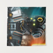 Robot 5 wandtapijt wandkleed (Voorkant (horizontaal))