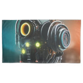 Robot 5 witte kussenslopen paar (Voorkant-Links)