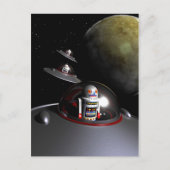 ROBOT - 7 Briefkaart Saucers (Voorkant)