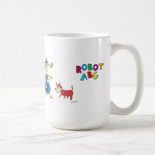 Robot ABC koffie mok door Jerry Hunt