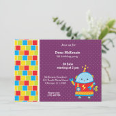 Robot * achtergrondkleur kiezen kaart (Staand voorkant)