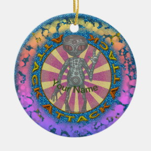 Robot Alien Aanval Ornament 