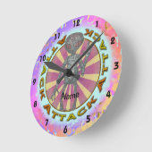 Robot Alien Attack Clock Ronde Klok (Hoek)