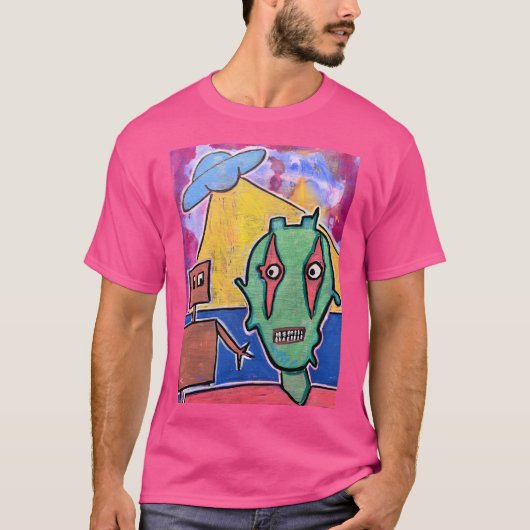 Robot Alien T-shirt (Voorkant)