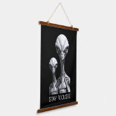 Robot Aliens Hangend Wandkleed (Gebogen)