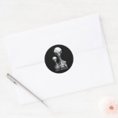 Robot Aliens Ronde Sticker Set (Envelop)