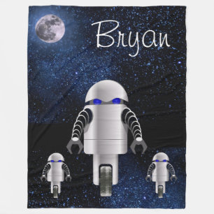 Robot Army Fleece Blanket Deken