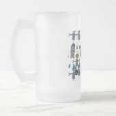 Robot Army Frosted Mok (Links)
