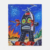 ROBOT ART FLEECE BLANKET DEKEN (Voorkant)