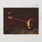 Robot Attack 2 Briefkaart (Voorkant)