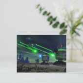 Robot Attack Briefkaart (Staand voorkant)