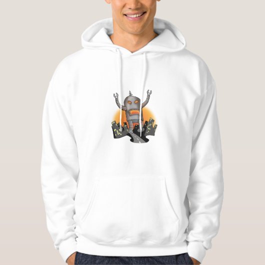 Robot Attack Hoodie (Voorkant)