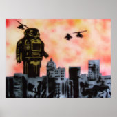 Robot Attack Poster (Voorkant)