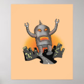 Robot Attack Poster (Voorkant)