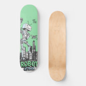 Robot Attack Skateboard Deck (Voorkant)