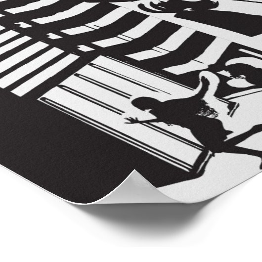 Robot Attack Vintage Poster (Hoek)