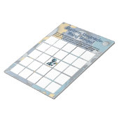 Robot Baby shower Bingo spel Notitieblok (Schuin)