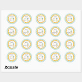 Robot Baby shower | Favoriete Sticker (Vel)