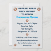 Robot Baby shower Invitation Kaart (Achterkant)