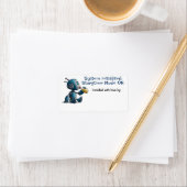 Robot Baby shower Storytime Mode ON Book Labels (Insitu)