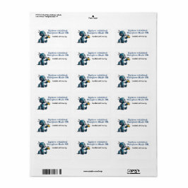 Robot Baby shower Storytime Mode ON Book Labels