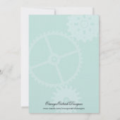 Robot Baby Shower-uitnodigingen | Jongen Kaart (Achterkant)