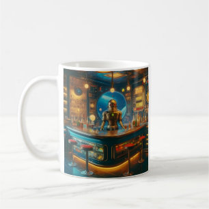Robot Bartender in Interstellaire Space Age Dive B Koffiemok