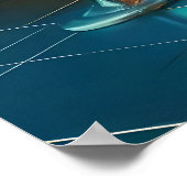 Robot Bartender in Interstellar Space Age Dive Bar Poster (Hoek)